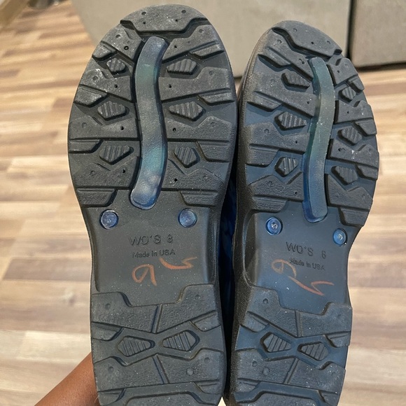 Sloggers Vibrant Blue Paw Print Shoes - Picture 4 of 6